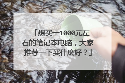 想买一1000元左右的笔记本电脑,大家推荐一下买什麽好?