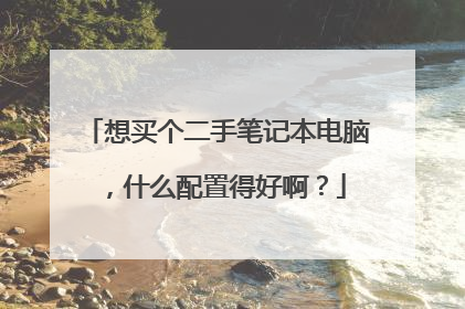 想买个二手笔记本电脑，什么配置得好啊？