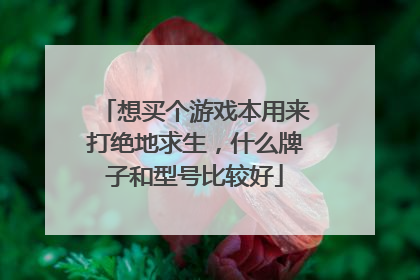 想买个游戏本用来打绝地求生，什么牌子和型号比较好