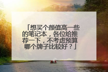 想买个颜值高一些的笔记本,各位给推荐一下,不考虑预算哪个牌子比较好?