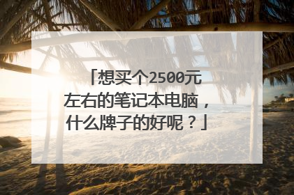 想买个2500元左右的笔记本电脑,什么牌子的好呢?