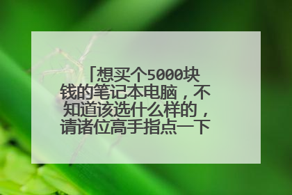 想买个5000块钱的笔记本电脑，不知道该选什么样的，请诸位高手指点一下，推荐几个品牌吧