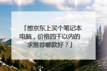 想京东上买个笔记本电脑，价格四千以内的求推荐哪款好？