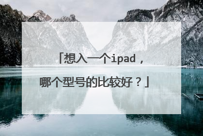 想入一个ipad，哪个型号的比较好？