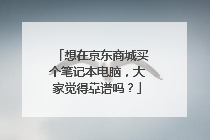 想在京东商城买个笔记本电脑,大家觉得靠谱吗?