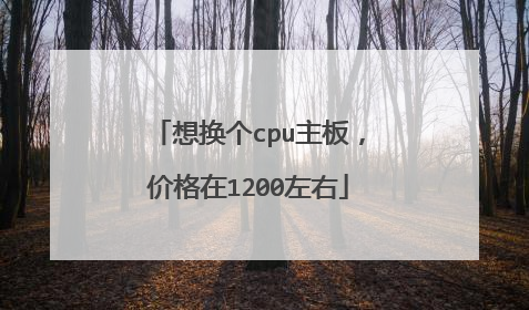 想换个cpu主板,价格在1200左右