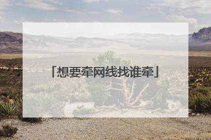 想要牵网线找谁牵