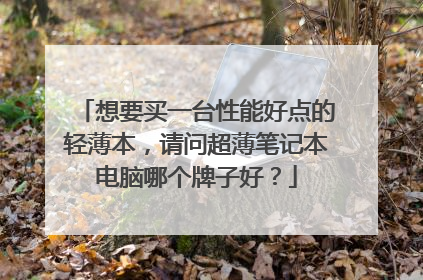 想要买一台性能好点的轻薄本,请问超薄笔记本电脑哪个牌子好?