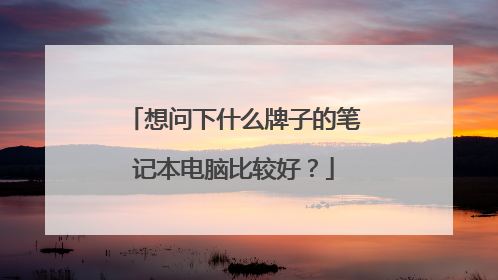 想问下什么牌子的笔记本电脑比较好?