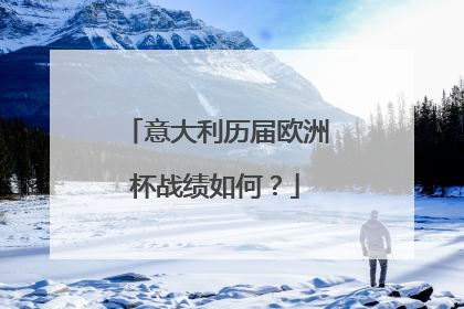 意大利历届欧洲杯战绩如何？