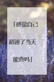 感觉自己超速了当天能查吗