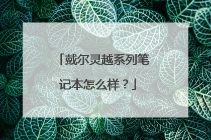 戴尔灵越系列笔记本怎么样?