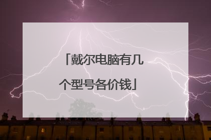 戴尔电脑有几个型号各价钱