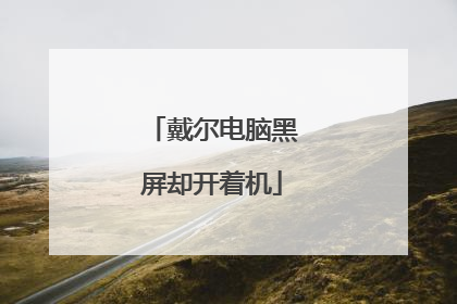 戴尔电脑黑屏却开着机