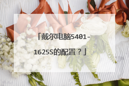 戴尔电脑5401-1625S的配置?