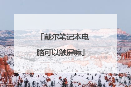 戴尔笔记本电脑可以触屏嘛