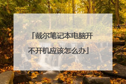 戴尔笔记本电脑开不开机应该怎么办