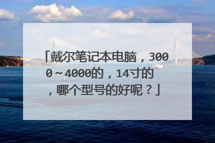 戴尔笔记本电脑，3000～4000的，14寸的，哪个型号的好呢？