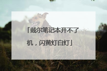 戴尔笔记本开不了机,闪黄灯白灯