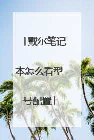 戴尔笔记本怎么看型号配置