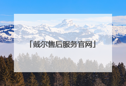 戴尔售后服务官网