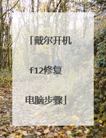 戴尔开机f12修复电脑步骤