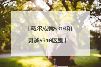 戴尔成就5310和灵越5310区别