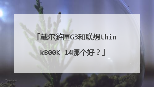 戴尔游匣G3和联想thinkB00K 14哪个好？