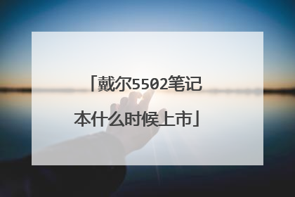 戴尔5502笔记本什么时候上市