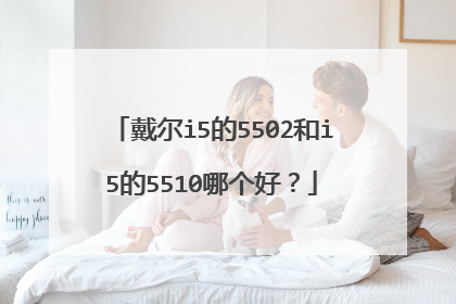 戴尔i5的5502和i5的5510哪个好?