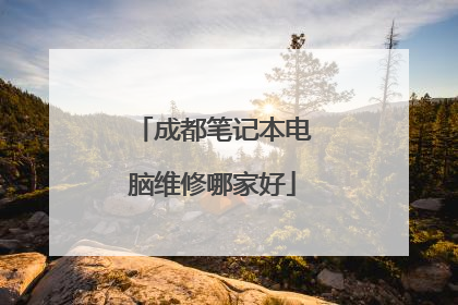 成都笔记本电脑维修哪家好