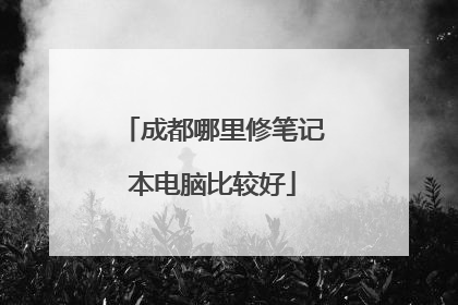 成都哪里修笔记本电脑比较好