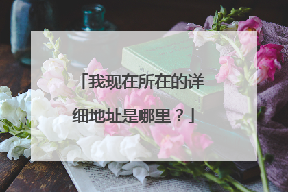 我现在所在的详细地址是哪里?