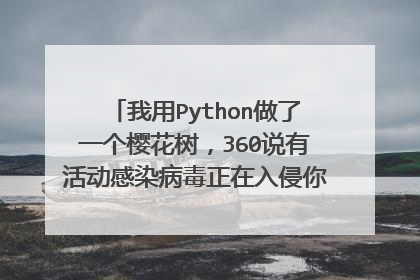 我用Python做了一个樱花树,360说有活动感染病毒正在入侵你的电脑,怎么回事。