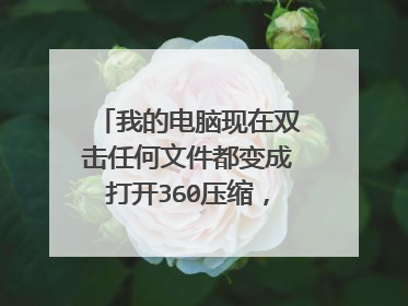 我的电脑现在双击任何文件都变成打开360压缩,怎么调回来啊