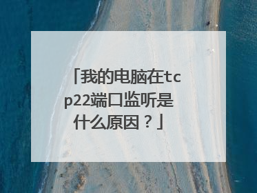 我的电脑在tcp22端口监听是什么原因?