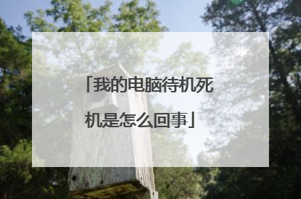 我的电脑待机死机是怎么回事