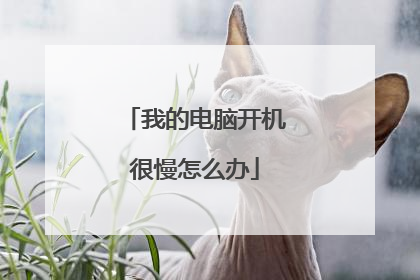 我的电脑开机很慢怎么办