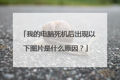 我的电脑死机后出现以下图片是什么原因?