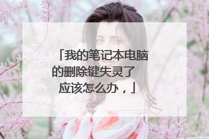 我的笔记本电脑的删除键失灵了 应该怎么办,
