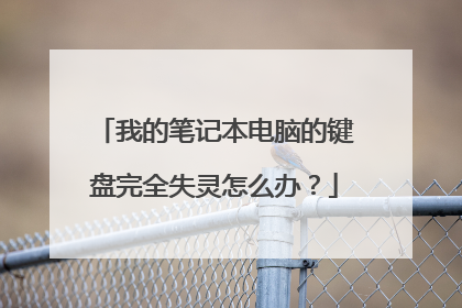 我的笔记本电脑的键盘完全失灵怎么办？