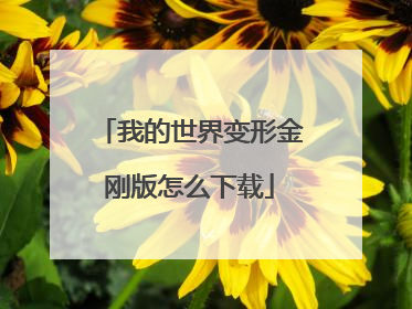 我的世界变形金刚版怎么下载