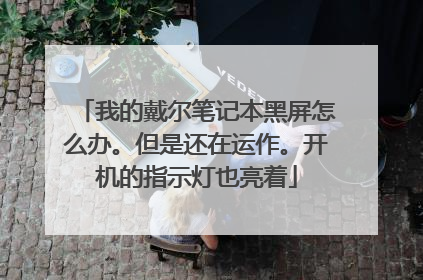 我的戴尔笔记本黑屏怎么办。但是还在运作。开机的指示灯也亮着