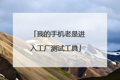 我的手机老是进入工厂测试工具