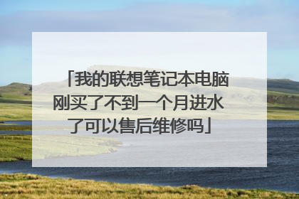 我的联想笔记本电脑刚买了不到一个月进水了可以售后维修吗