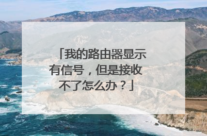 我的路由器显示有信号，但是接收不了怎么办？