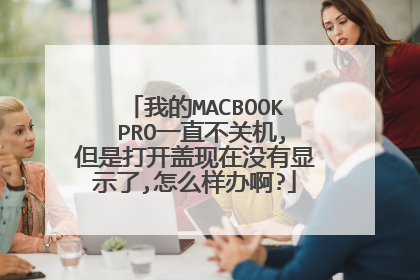 我的MACBOOK PRO一直不关机,但是打开盖现在没有显示了,怎么样办啊?