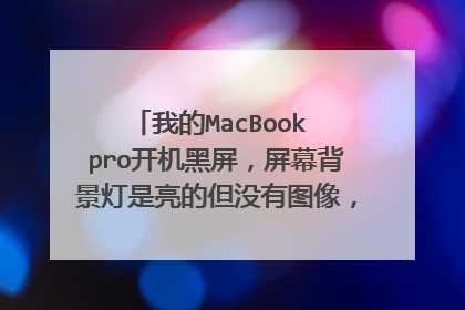 我的MacBook pro开机黑屏,屏幕背景灯是亮的但没有图像,logo灯亮,大写键的灯亮,请问这