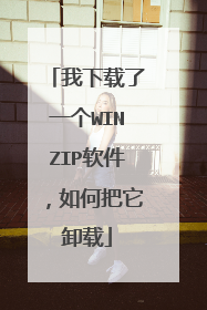 我下载了一个WINZIP软件,如何把它卸载