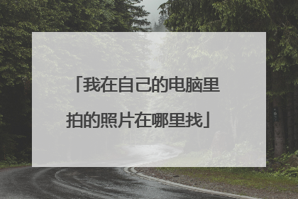 我在自己的电脑里拍的照片在哪里找